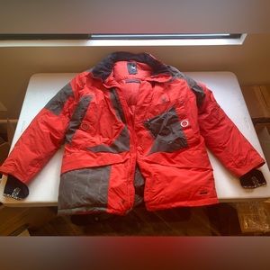 Spyder down parka with detachable hood - heavy duty - size XL